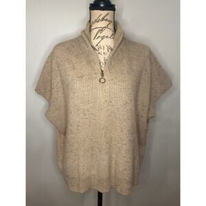 Elliott Lauren ‘Over and Out’ oversized quarter zip mock neck sweater XL